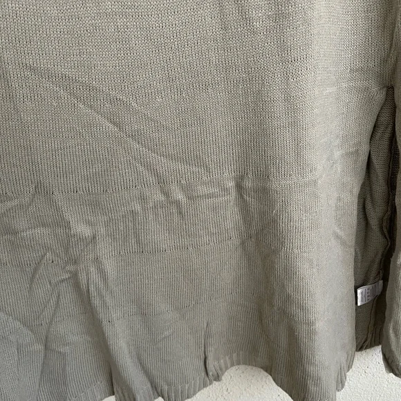 Zeagoo Woman Gray Long Sleeve Side Slit Long Sweater Dress, Size XL - Picture 8 of 9